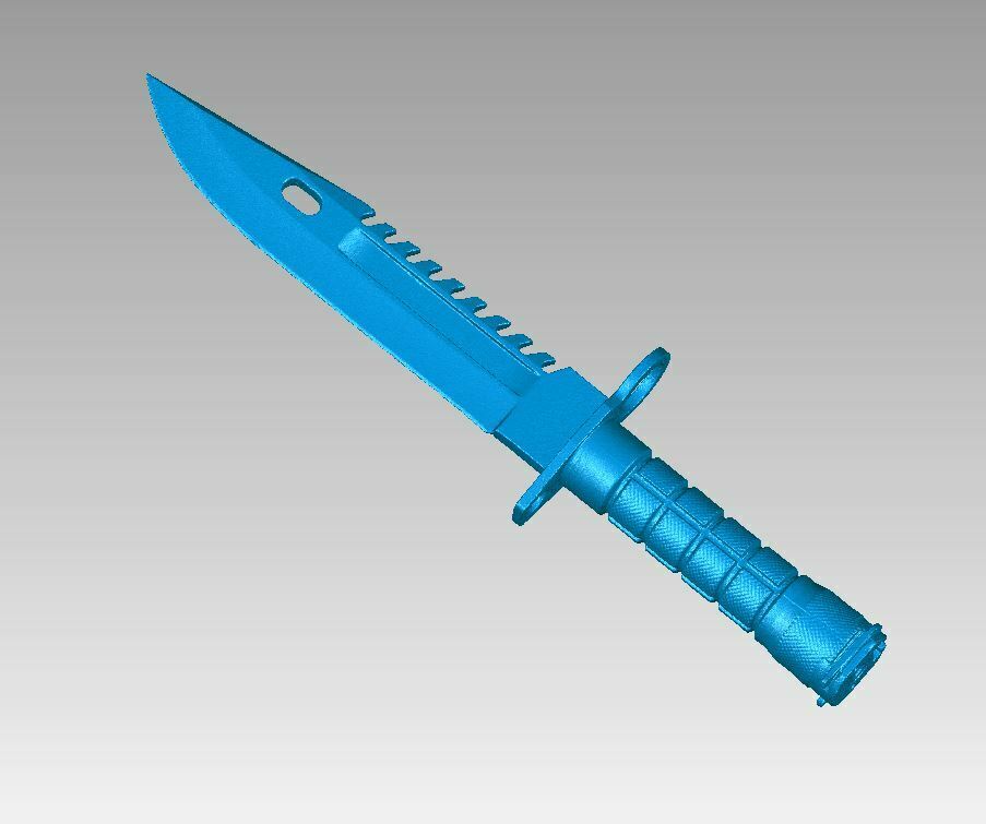 STL file Real Tactical Bayonet Knife Replica 3D Scan・Model to download ...